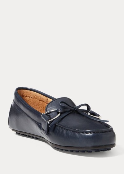 Mocasines Ralph Lauren Mujer Azul Marino - Briley Leather - VINAY8157